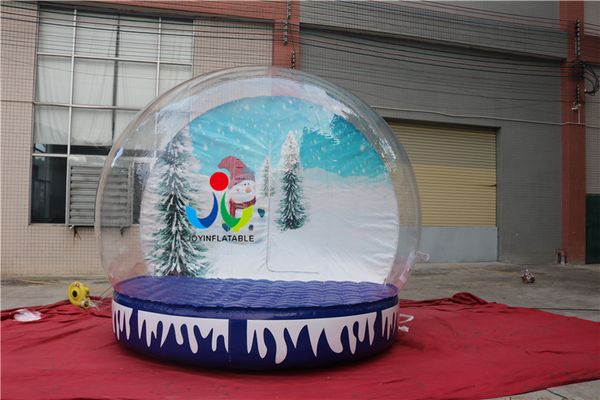 

0.8mm pvc inflatable show ball /fun model christmas inflatable snow globe for trade show