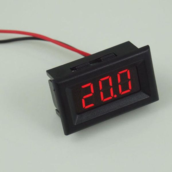 Voltímetro DC Mini 0.56in DC 2.5V-30V 2 fios LCD Digital Voltímetro Painel Medidor de Tensão para Carro Motocicleta Bateria Bicicletas