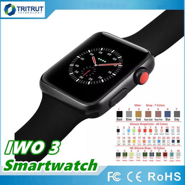 

Магнитная IWO 3 Адсорбционная беспроводная зарядка iwo3 Watch 3 Smart Watch 42 мм Bluetooth 4.0 Носимые смарт-часы для Android iOS Смартфон MQ01