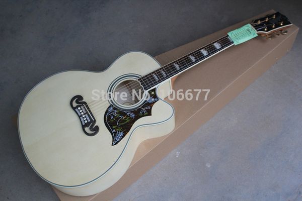 

+ nature wood spruce rosewood side & back sj200 guaranteed acoustic guitar