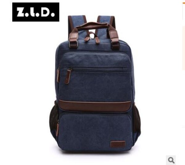 

zuolunduo men lapbackpack 15 inch rucksack canvas school bag travel backpacks for teenager male notebook bagpack knapsack