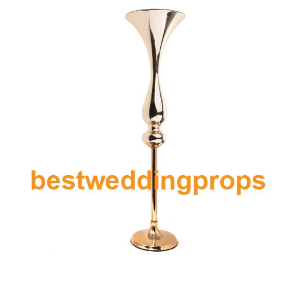 Hot Sale New Style Reversible Trumpet Mental Iron Flower Vase Tall