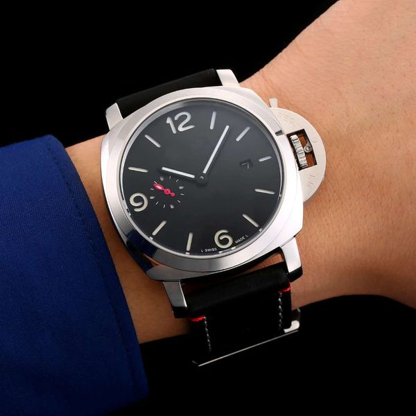 

New arrival mechanical automatic watch man watche bu ine tyle men brown leather trap wri t watch for men 046