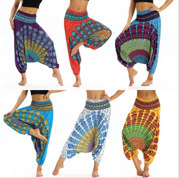 

женщины фонарь брюки упражнение тонкий йога спорт этнические широкие брюки ноги таиланд упругие танцы свободного покроя пляж брюки бесплатна, White;red