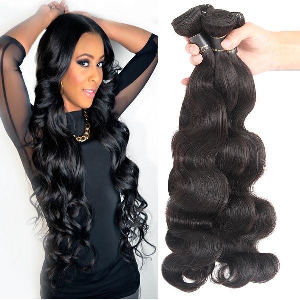 Unprocessed Brazilian Body Wave Hair Weave Cheap Human Hair