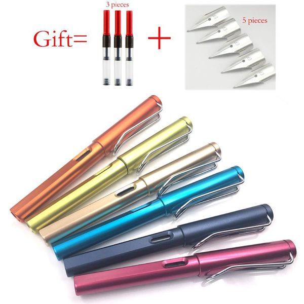 

2018 High Quality color EF Nib Fountain Pen Fine Signature Pen For School Office Writing Students Calligraphy Supplie 03855