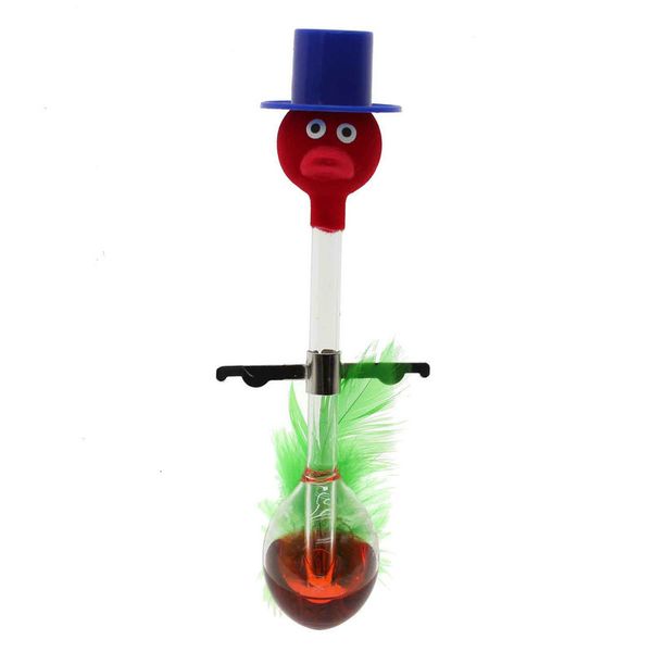

red liquid glass drinking lucky bird duck bobbing desk toy novelty scienec gift