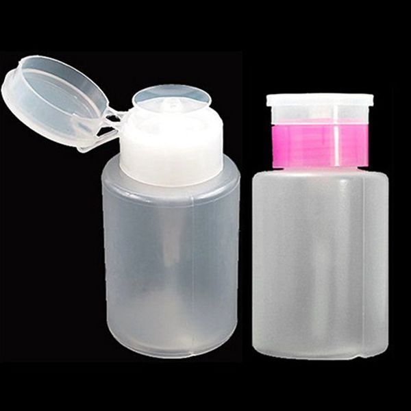 

3 pieces nail art remover uv gel polish cleaner pump dispenser empty bottle, 150ml
