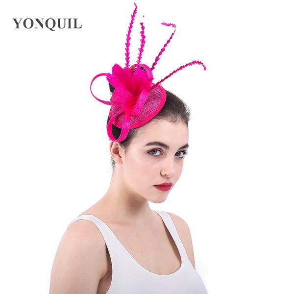 Hot Pink Fascinators Wedding Bridal Headwear Beautiful Hair