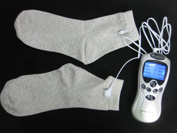 

electro shock носок foot estim стимуляция массажер kit электродные носки десятки ems pain relief machine relax многоразовый