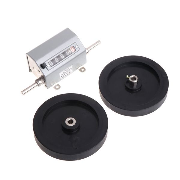 

z96-f mechanical length distance meter counter double rolling wheel 0-9999.9m