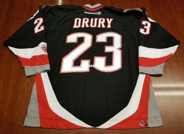 

custom chris drury vintage buffalo sabres koho hockey jersey black goat head mens retro jerseys, Black;red