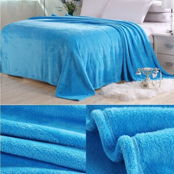 

new arrival bed blanket soft warm bedding sheet elegant solid fleece flannel bedspread sofa air couch condition throw blanket