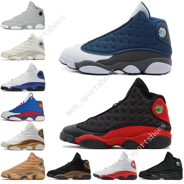 

2018 13 13s Mens Basketball Shoes Phantom Chicago GS Hyper Royal Black Cat Flints Bred Brown DMP Olive men sports sneakers designer trainers