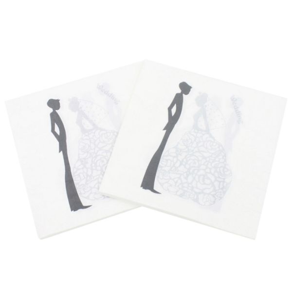 

20pcs 30*30cm party paper napkins wedding table decoupage bridal shower tissue serviettes party decor supplies 2018