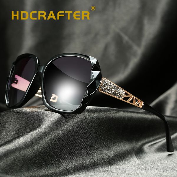 

hdcrafter fashion luxury female polarized sunglasses women glasses ladies sun glasses eyewear with box, White;black