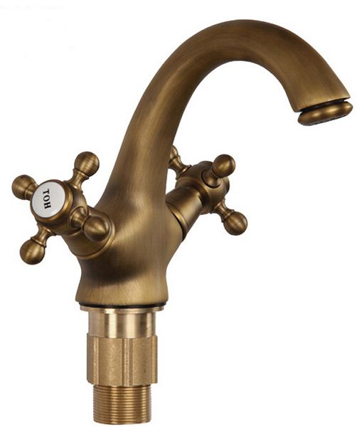 

bathroom faucet antique bronze brass basin sink mixer tap double handles mixer water tap sink basin