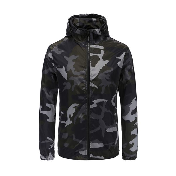 

sweatshirts men's autumn winter camouflage zipper sweatshirt casual pullover tops men hoodie sweatshirts sep22, Black