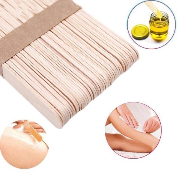 Wooden Spatulas Body Hair Removal Sticks Wax Disposable Salon Hair