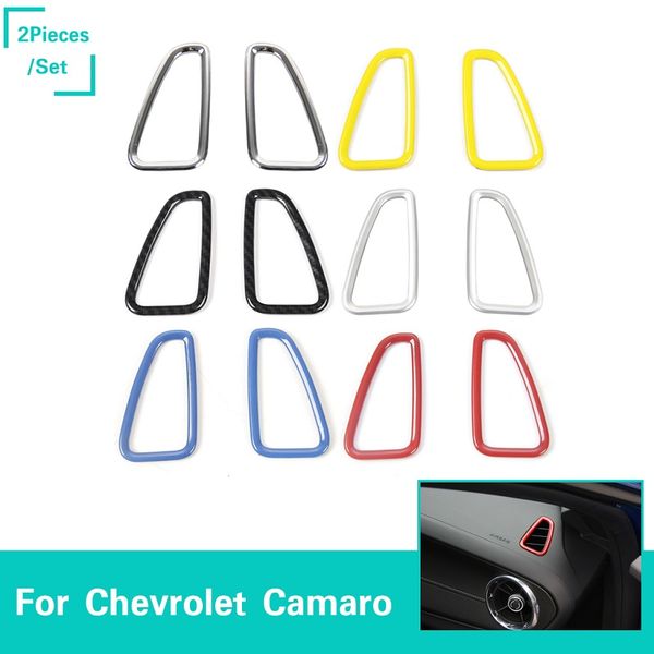 

DashBoard Left Right Кондиционер Outlet Vent кольцо наклейки Аксессуары для интерьера для Chevrolet