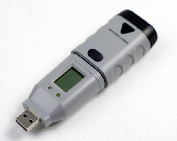 Freeshipping Temperatur-Feuchtigkeitsmessgerät Zweikanaliges USB-Schnittstellen-LCD mit Analysesystem DGraphTM Taupunkt-Hygro-Thermometer-Datenlogger