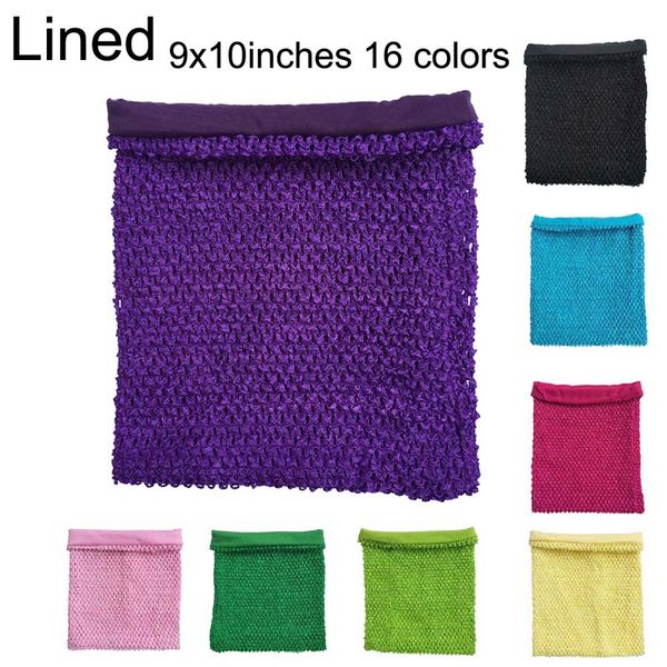 

10inch lined crochet tutu tube for 2-6 years baby girls diy tutu dress skirt accessories gift, Slivery;white