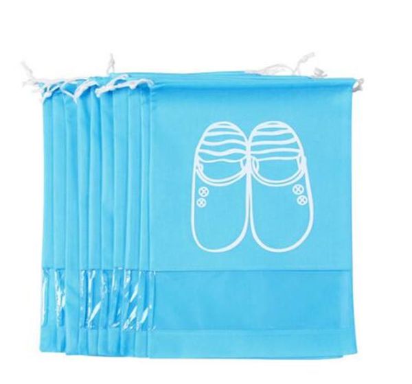 

10 bags of travel shoes packed with thick non-woven shoe storage bags can store a variety of shoes