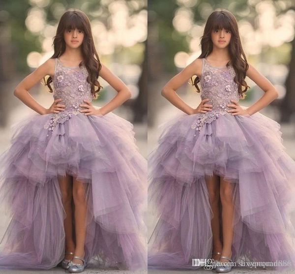 

flower girls dresses for weddings off shoulder crystal waist tulle floor length indian ball gown children wedding dresses, White;blue