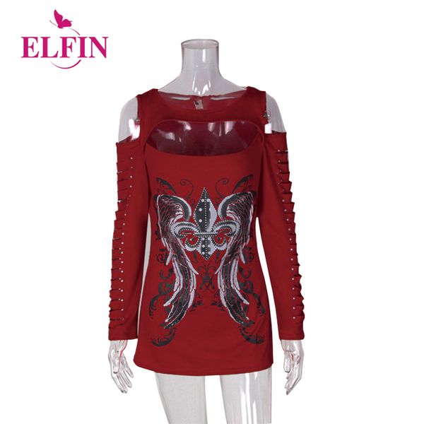 

футболка женщины футболки sexy выдалбливают футболки печати топы tee свободные рубашки повседневная отверстие harajuku девушки панк рубашки, White