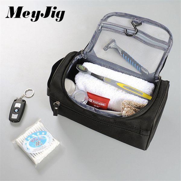 

meyjig waterproof men's cosmetic organizer makeup storage box portable travel toiletries bags towel toothbrush storage case