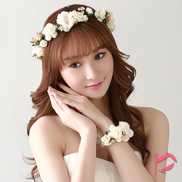 Headbands Accessories Headpieces Boho Wedding Tiara Floral Wrist