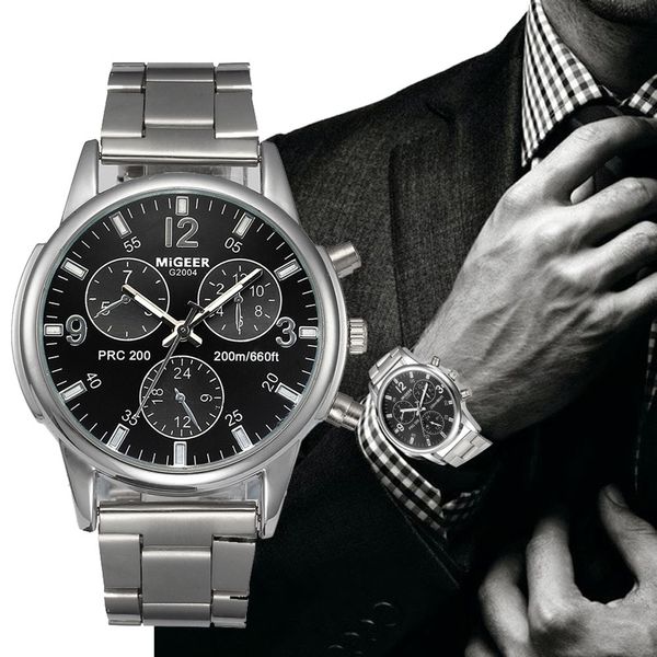 

men watches fashion men luxury crystal stainless steel analog quartz wrist watch bracelet male hour clock relogio masculino, Slivery;brown