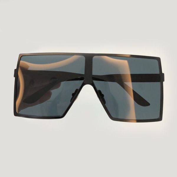 

2019 big frame sunglasses women mirror goggle men glasses transparent frameless lady sunglasses de sol uv400, White;black