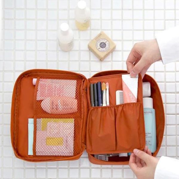 

funique zipper man women storage bag cosmetic portable beauty pouch make up organizer toiletry kits travel wash bag