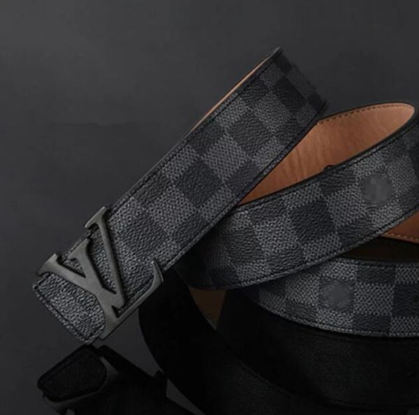 

men fashion belt fashion designer brand belts for men women belt luxury cow genuine leather v belt gold big buckle waistband, Black;brown