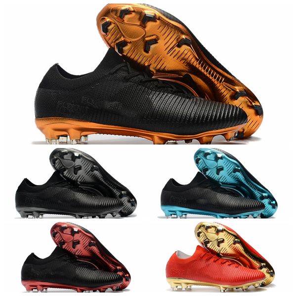 

2018 occer cleat mercurial vapor ultra fg original football boot men occer hoe bota de futbol ultra boo t black gold blue new