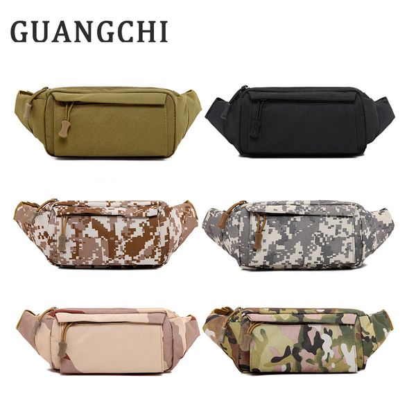 

tactics camo men canvas waist pack organizer bags chest pack waist bags hip bum belt portable messenger shoulder pouch purse