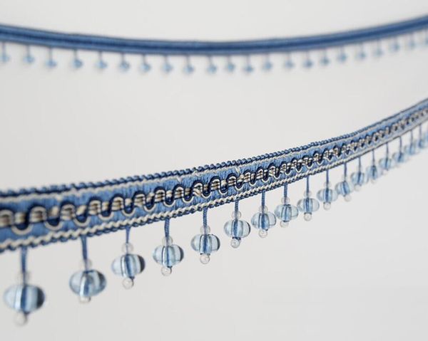 2019 Design 3 12meter Bead Tassel Pendant Hanging Lace Trim Ribbon