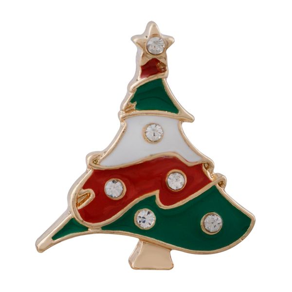 

christmas snap jewelry enamel christmas tree brooch 18mm 20mm snap button beads wedding fashion jewelry accessory for women, Golden;silver