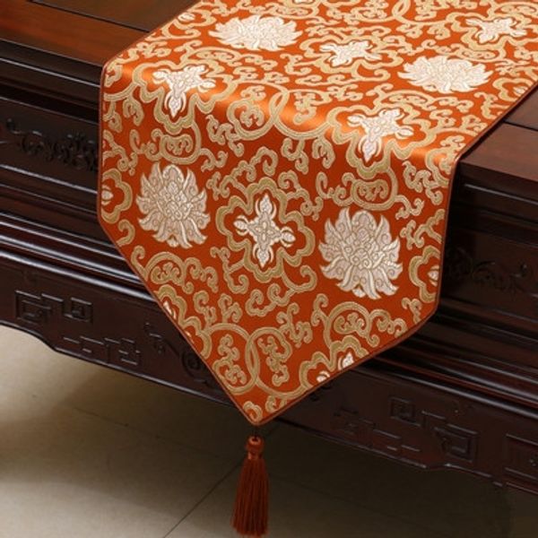 Extra Longo Decor Elegante Damask Corredores De Toalha De Mesa para o Casamento de Natal Toalha De Mesa Banquete Toalha De Mesa Retangular Do Vintage 300x33 cm