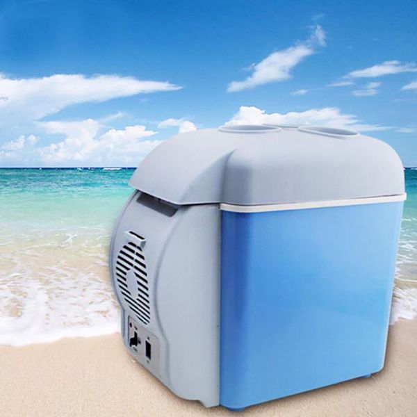 7.5 L мини-Автомобильный холодильник многофункциональный Главная путешествия Автомобильный холодильник двойного назначения коробка кулер теплее контроль температуры