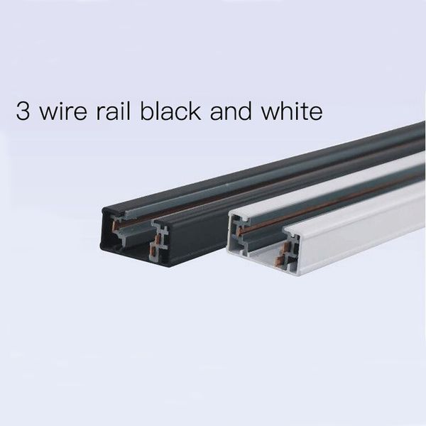 

3 wire 1 phase spot lighting rail recessed ceiling track black white rails led spotlight 15w 20w ing