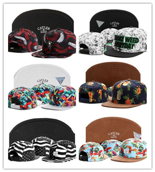 

TOP Sale CAYLER & SONS Flagged US Adjustable Snapbacks Baseball Cap Hats,Cheap Holy Brooklyn Wild Style Label Rasta Power Headwears