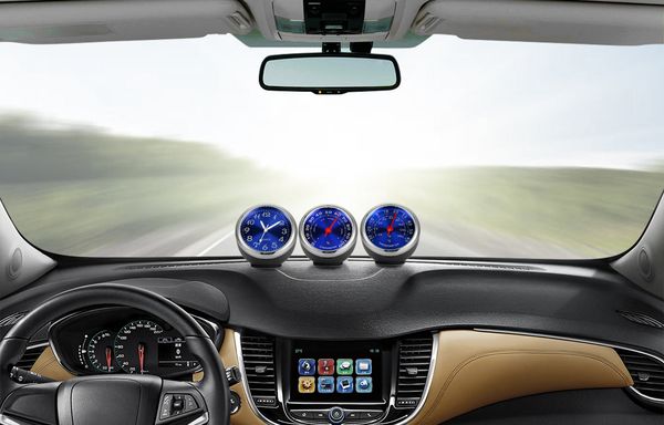 Car Ornament Automotive Clock Auto Watch Thermometer Hygrometer Home Automobiles Interior Decoration Clock In Car Accessories Girly Interior Car