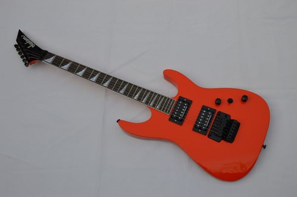 Frete grátis New TTM quilt top DEVASTATOR guitarra elétrica orange rosewood Tremolo guitar2018