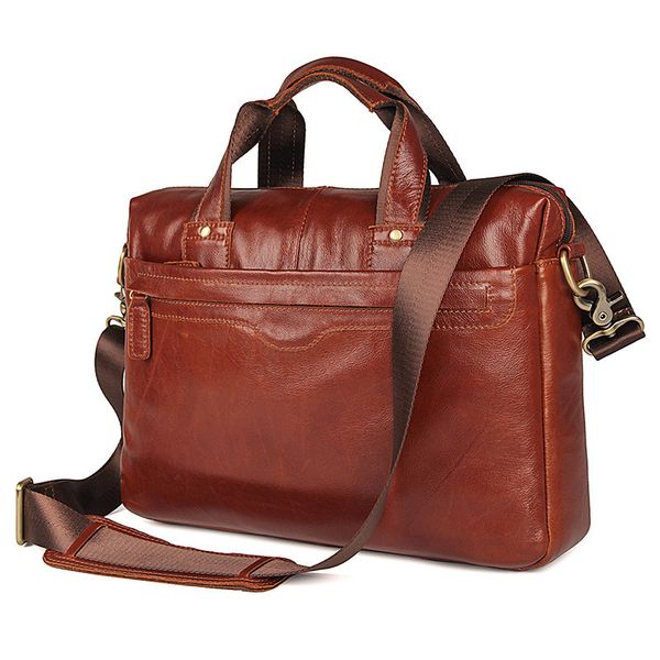 

luxury men briefcase genuine leather messenger lapbag business briefcase bags computer bag for document shoulder handbags
