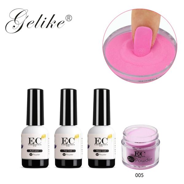 

gelike 10g/pcs easy removal no stain no damage to nails dipping powder benefits dip powder gel nail polish, Silver;gold