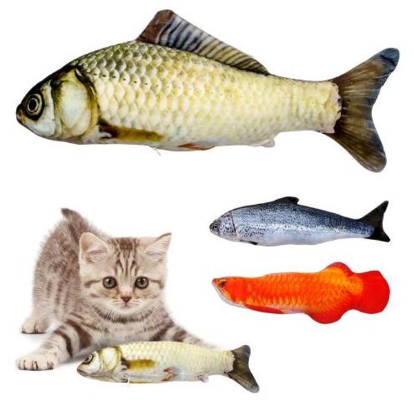 Смешные игрушки Catnip для кошек плюшевые фаршированные рыбы формы кошка игрушка мята симуляция интерактивный домашний котенок Cheeningtoys Dropshipping