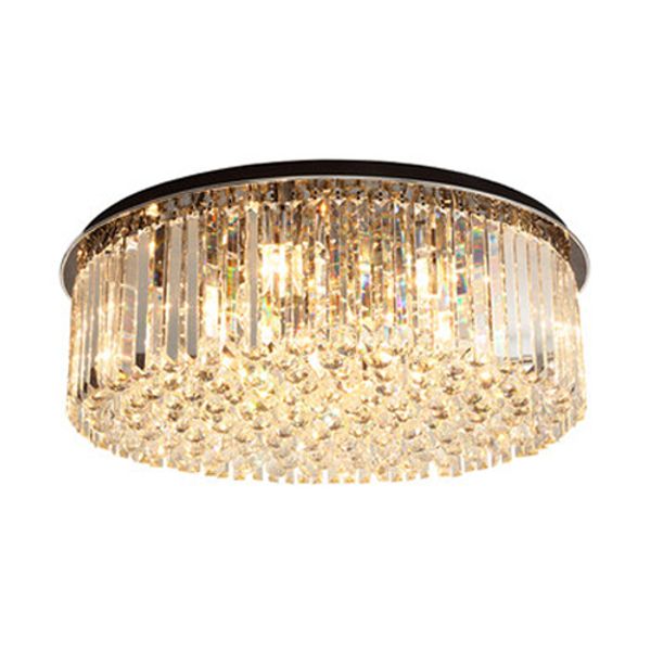 Modern Dimmable Crystal Ceiling Chandeliers Lamps Fashion Round