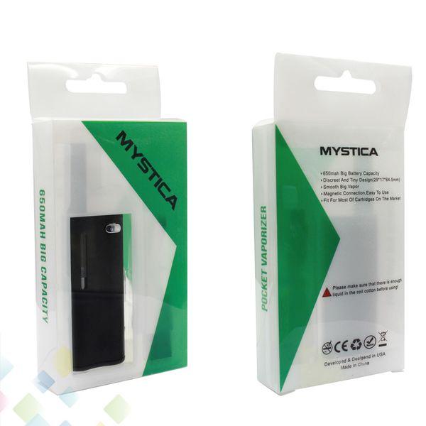 

Original Airis Mystica V11 Kit 650mah Battery Vaporizer Oil BUD Box Mod Vape Pen Cartridges With G2 Atomizer Tank DHL Free